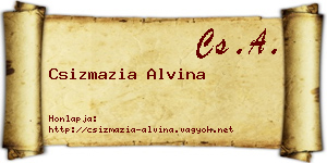 Csizmazia Alvina névjegykártya